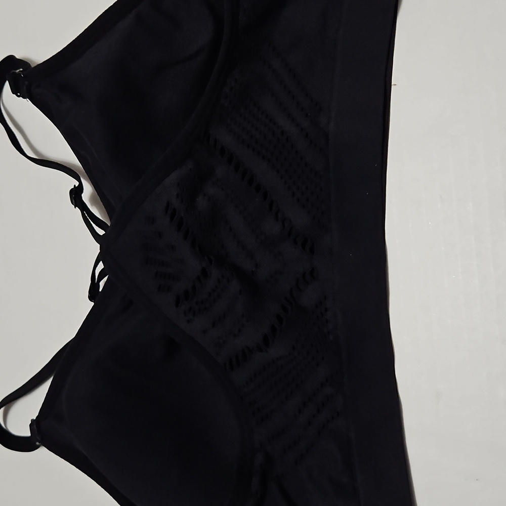 Women's Ryka Black Strappy Bralette W/Removable Pads Size XL - Picture 4 of 8